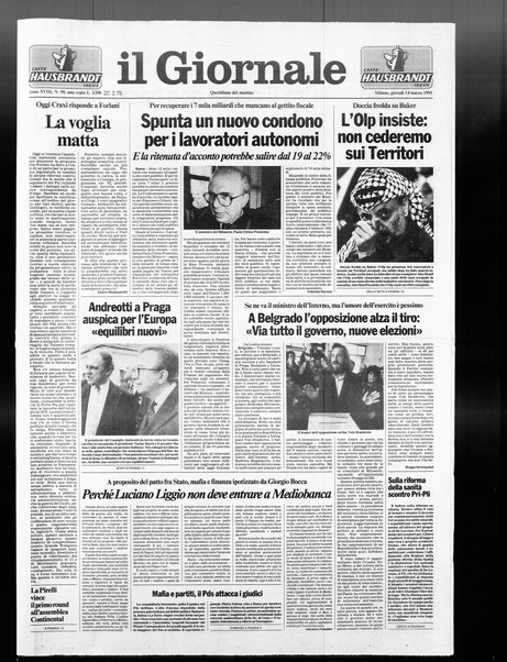 Il giornale : quotidiano del mattino